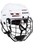 CCM Tacks 70 Combo Helmet - White - Large