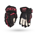 12" CCM Jetspeed FT680 Junior Gloves - Black/Red