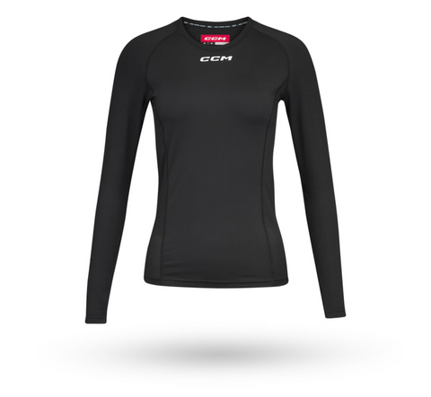 CCM Women's TLS3BB Compression LS Top - Large