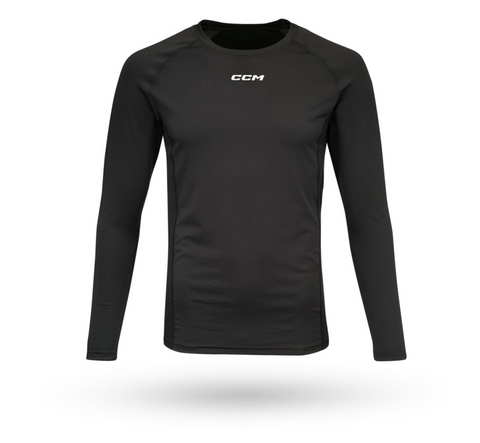 CCM Men's TLS3BA Compression LS Top - Large