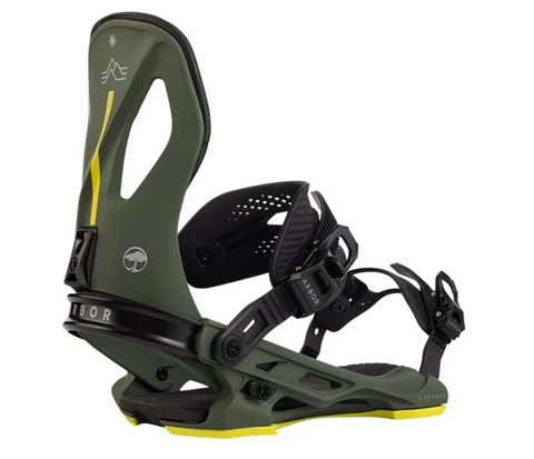 Arbor Cypress 2025 Snowboard Bindings Pat Moore - Green/Black - Large