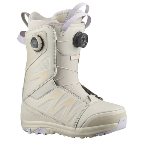 Salomon Ivy BOA SJ 2025 Women's Snowboard Boots - Cream - 25.0