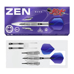 Shot Darts - Zen Budo Steel Tip Dart Set - 80% Tungsten - 24gm