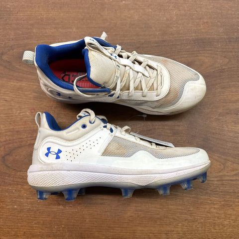 8.5 Under Armour Glyde Softball Cleats - White