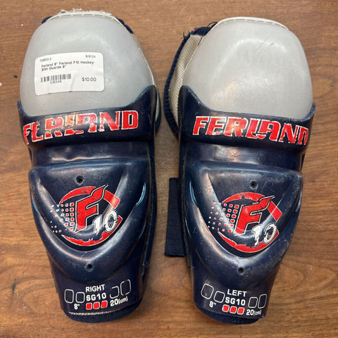 8" Ferland F10 Hockey Shin Guards