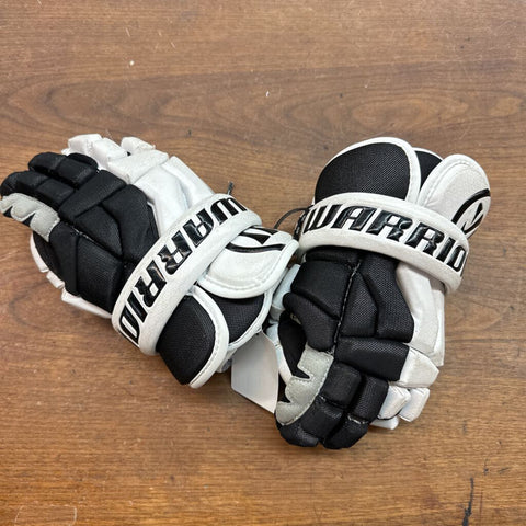 12" Warrior VaporTek Lacrosse Gloves - Black/White