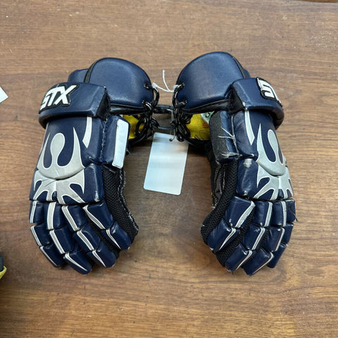 10" STX Rival Lacrosse Gloves - Navy