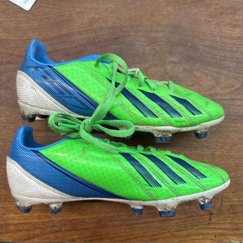 2.5 Adidas F50 Soccer Cleats - Green/Blue