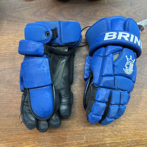 13" Brine Lacrosse Goalie Gloves - Blue