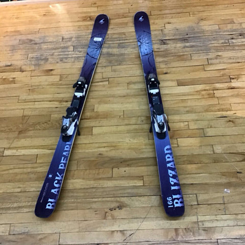 166cm Blizzard Black Pearl 88 Skis w/ Bindings